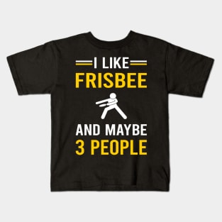 3 People Frisbee Kids T-Shirt